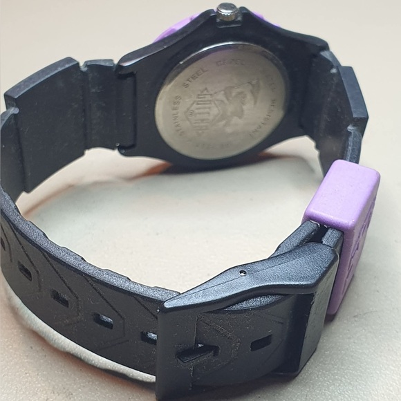 Vtg 1990 Gotcha Purple/Black Diver Style Women's Watch - Picture 4 of 5